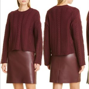 Theory - Cable Knit Wool & Cashmere Sweater (brand new)